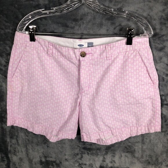 Old Navy Shorts Women’s Pink Twill Size Adult 8 - Picture 2 of 14